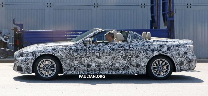 SPIED: BMW 4 Series Convertible – top-down testing 950657