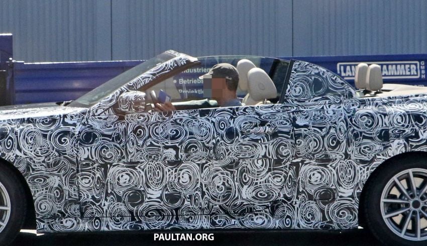 SPIED: BMW 4 Series Convertible – top-down testing 950659