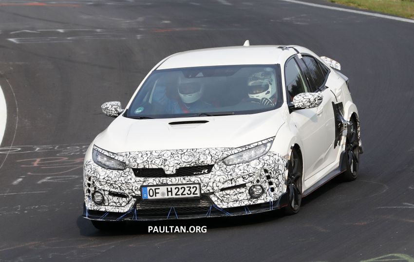 SPYSHOT: Honda Civic Type R <em>facelift</em> diuji di Nürburgring – tampil dengan tiga rupa berbeza 954202