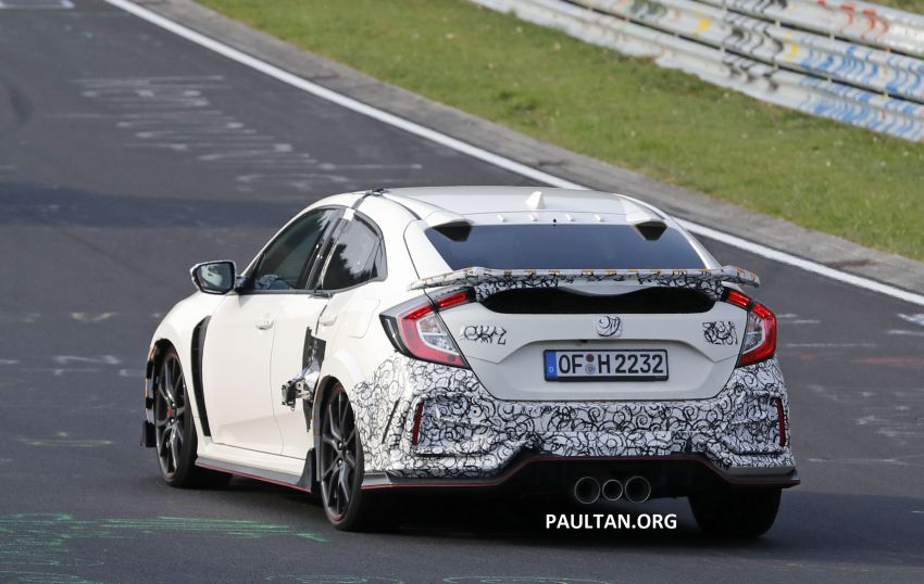 SPYSHOT: Honda Civic Type R <em>facelift</em> diuji di Nürburgring – tampil dengan tiga rupa berbeza 954209