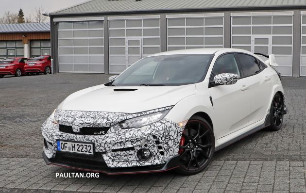SPYSHOT: Honda Civic Type R facelift diuji di Nürburgring – tampil dengan tiga rupa berbeza