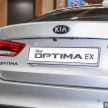 2019 Kia Optima EX displayed at Malaysia Autoshow