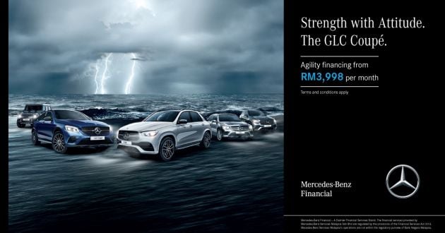 AD: Drive home a Mercedes-Benz GLC300 4Matic Coupe from RM3,998 per month with Agility Financing