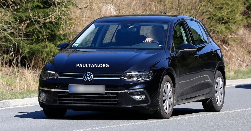 SPIED: Volkswagen Golf Mk8 drops camo, shows face Image #954736
