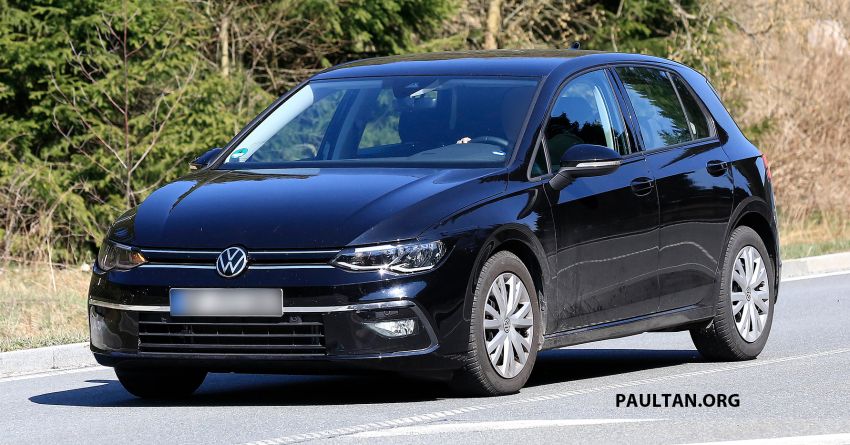 SPIED: Volkswagen Golf Mk8 drops camo, shows face Image #954737