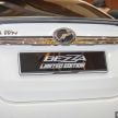 Perodua Bezza 1.3L Limited Edition 50 unit habis licin