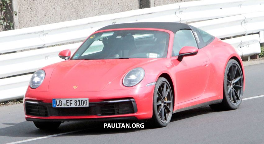 SPIED: 992-gen Porsche 911 Targa on road and ‘Ring 950955