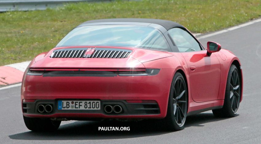 SPIED: 992-gen Porsche 911 Targa on road and ‘Ring 950971