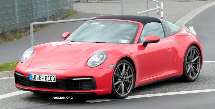SPIED: 992-gen Porsche 911 Targa on road and ‘Ring 950983