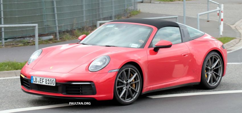 SPIED: 992-gen Porsche 911 Targa on road and ‘Ring 950984