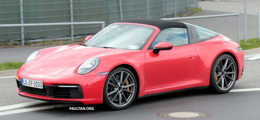 SPIED: 992-gen Porsche 911 Targa on road and ‘Ring 950985