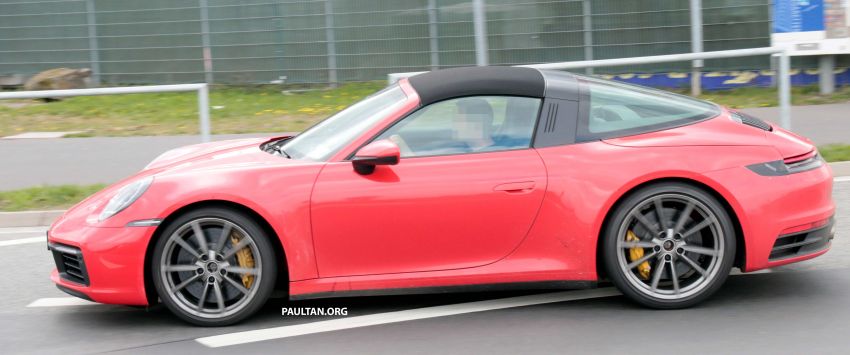 SPIED: 992-gen Porsche 911 Targa on road and ‘Ring 950987