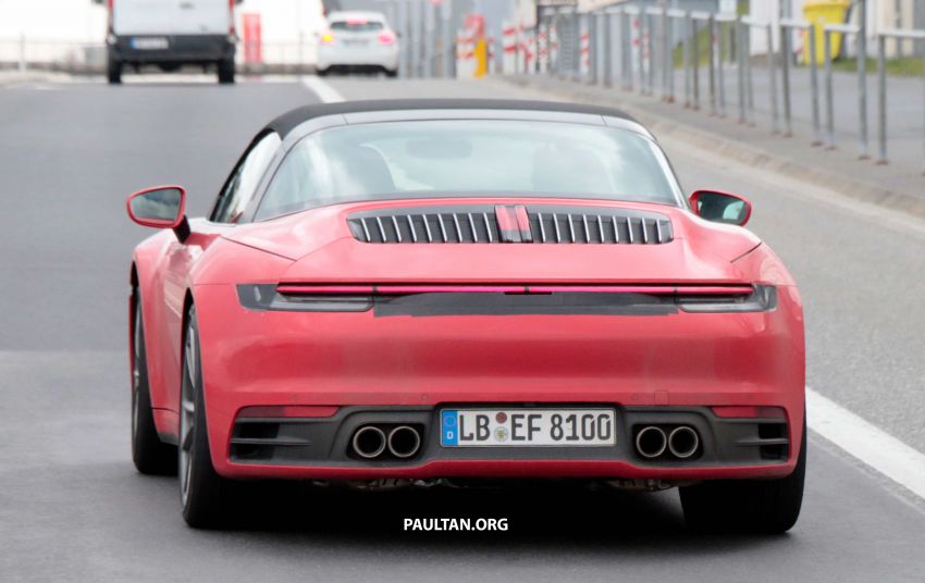 SPIED: 992-gen Porsche 911 Targa on road and ‘Ring 950992