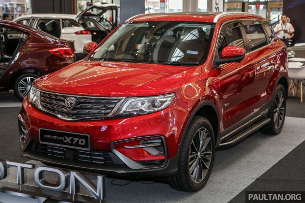 Official Proton X70 accessories for exterior and cabin