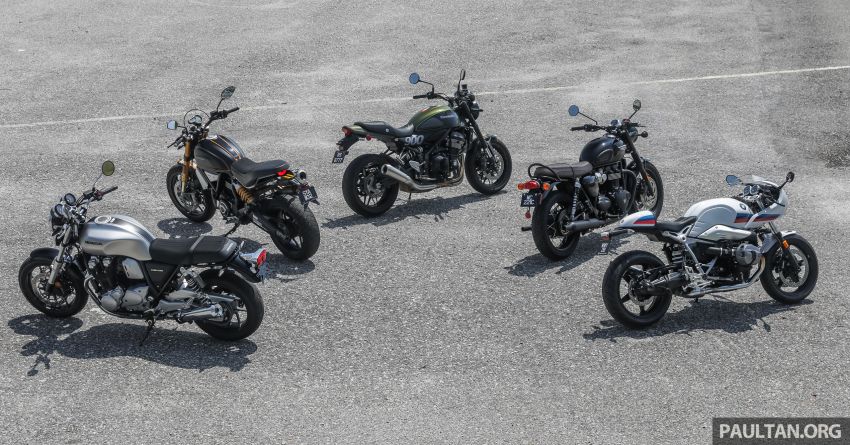 REVIEW: Honda CB1100RS vs BMW R nineT vs Ducati Scrambler vs Kawasaki Z900RS vs Triumph Bonneville 951507