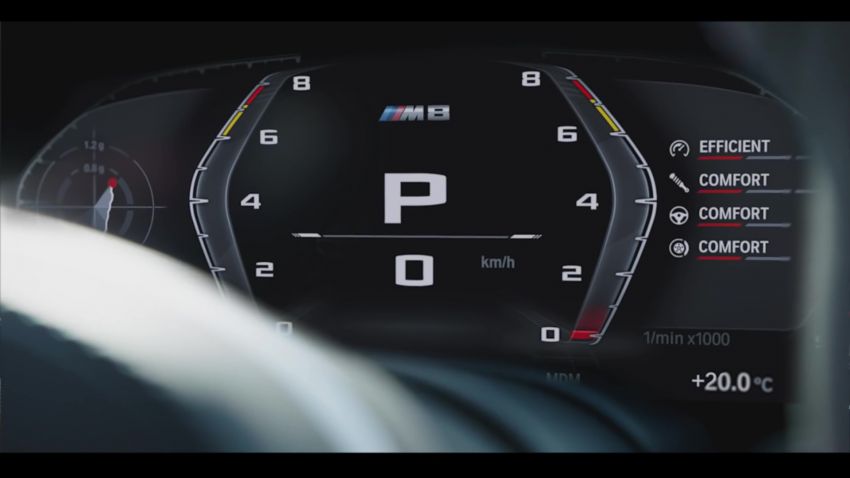 BMW M8 Coupe and Convertible will debut new display and control system – Setup and M Mode buttons 958381