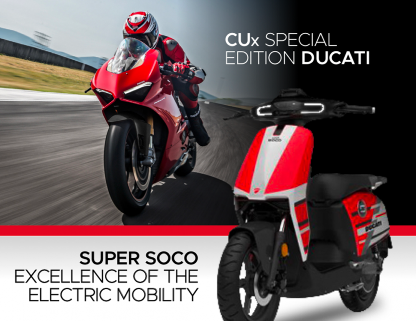 Ducati keluarkan skuter elektrik dengan syarikat China 956110