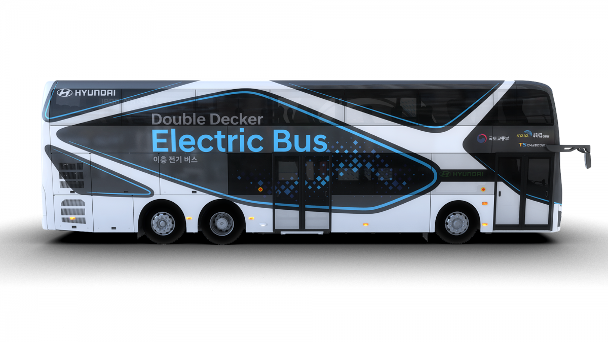 Hyundai launches electric double-decker bus in Seoul