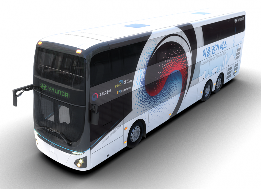 Hyundai launches electric double-decker bus in Seoul 966571