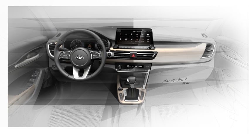 Kia reveals interior sketches of new B-segment SUV 962033