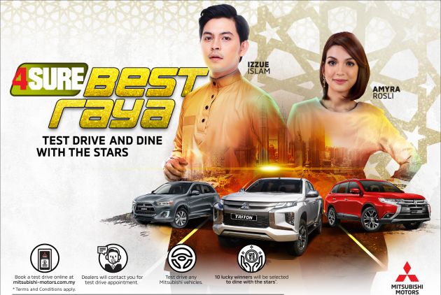 Test drive a Mitsubishi and dine with local celebrities