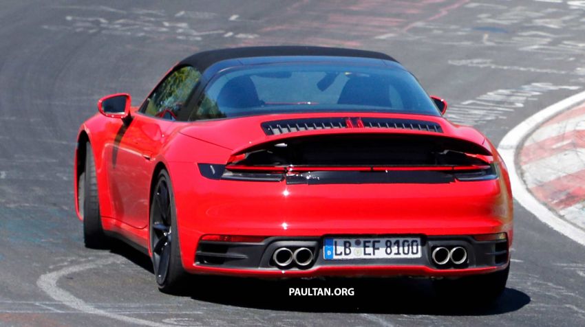 SPIED: 992 Porsche 911 Targa testing again at ‘Ring 966437