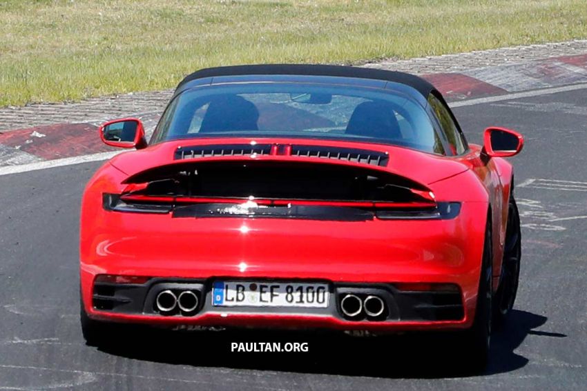 SPIED: 992 Porsche 911 Targa testing again at ‘Ring 966438
