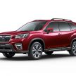 Subaru Forester receives minor updates in Japan