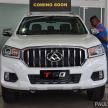 Maxus T60 2.8L 4WD in Malaysia with rear disc brakes, 15k km service interval, 3-year free service – RM99,888
