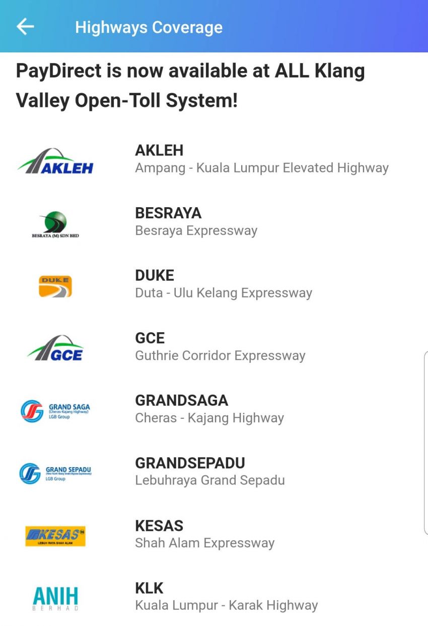 Touch ‘n Go PayDirect coming to closed-system tolls – PLUS Highway, Elite Highway, NKVE, LEKAS Highway 967879