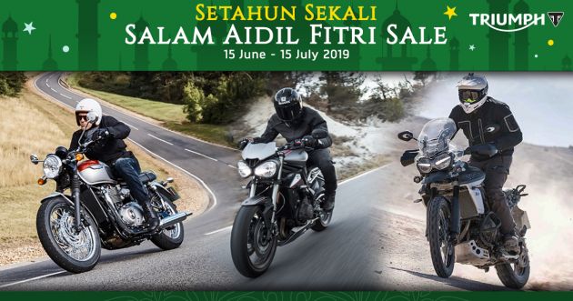 AD: Find your dream bike with the <em>Setahun Sekali Salam Aidil Fitri</em> sale at Triumph Motorcycles