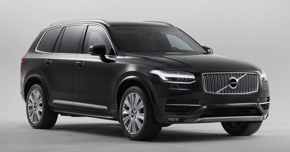 Volvo XC90 Armoured – full ballistic and explosion resistant, 50 mm-thick glass, weighs 4.5 tonnes!