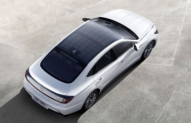 2020 Hyundai Sonata Hybrid debuts – solar panel roof