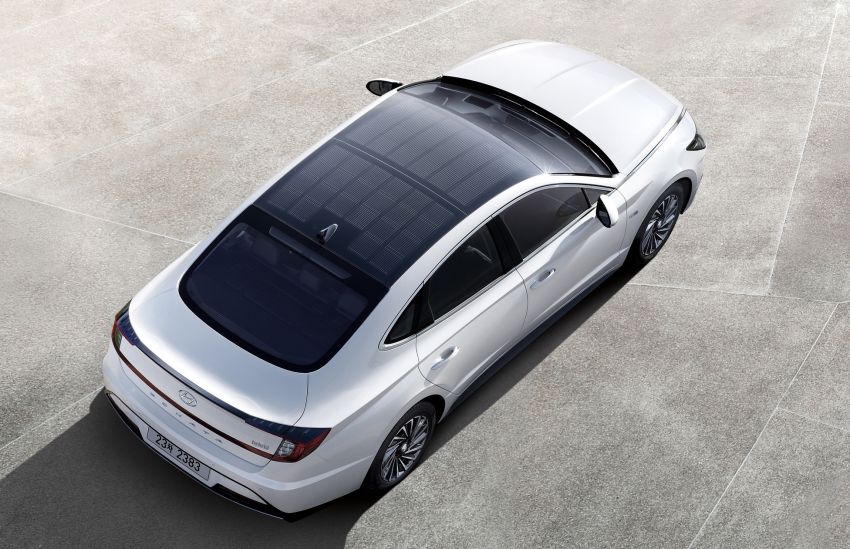 2020 Hyundai Sonata Hybrid debuts – solar panel roof 991809