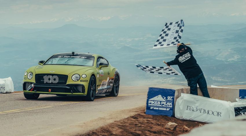 Bentley Continental GT pecah rekod kereta produksi paling laju di Pikes Peak – lebih pantas 8.4 saat 980396