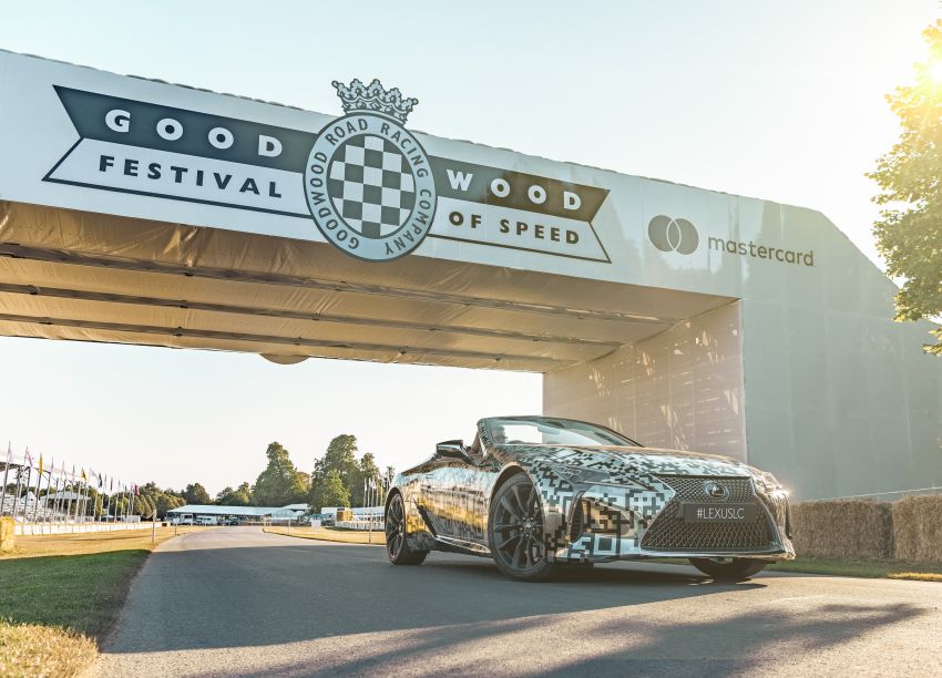 Lexus LC Convertible confirmed for production, camouflaged prototype makes Goodwood FOS debut 982795