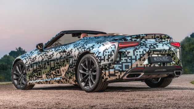 Lexus LC Convertible confirmed for production, camouflaged prototype makes Goodwood FOS debut