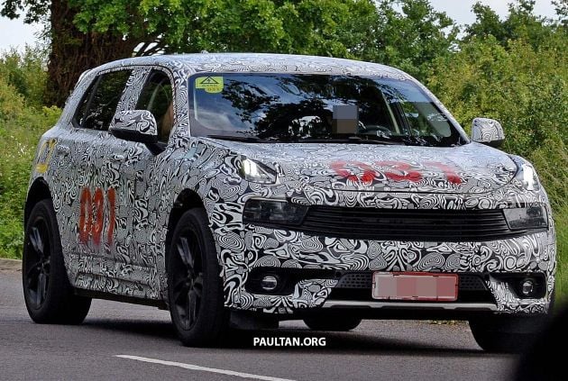 SPYSHOTS: Lotus SUV mule in Lynk & Co 01 clothes