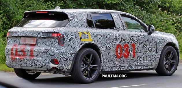 SPYSHOTS: Lotus SUV mule in Lynk & Co 01 clothes