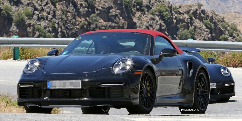 SPIED: Porsche 992 Turbo Cabrio seen testing again 989621