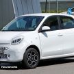 smart EQ fortwo, forfour facelift teased in sketches