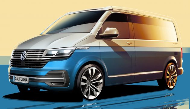 Volkswagen California 6.1 camper van – first sketches