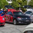 Perhimpunan “selamat tinggal” Volkswagen Beetle kumpulkan 405 unit model ikonik di Putrajaya