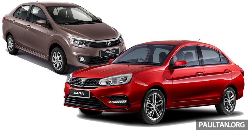 2019 Proton Saga vs Perodua Bezza: we compare the service costs of both over five years/100,000 km 1000976