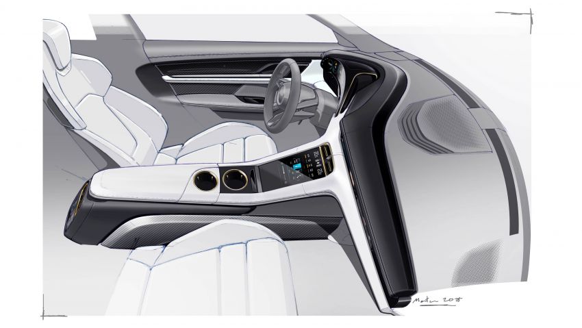 Porsche Taycan cabin shown – new passenger display 1005132