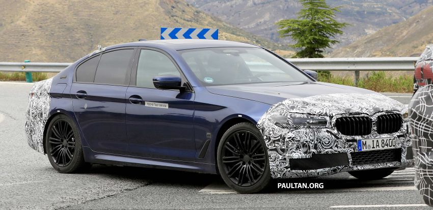 SPIED: G30 BMW 5 Series six-cylinder PHEV on test 1000033