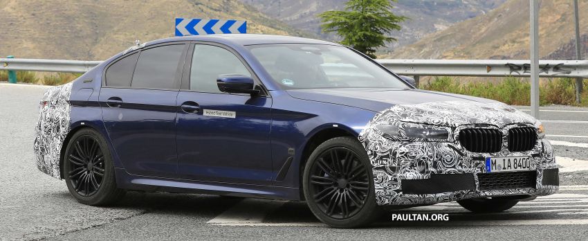 SPIED: G30 BMW 5 Series six-cylinder PHEV on test 1000034