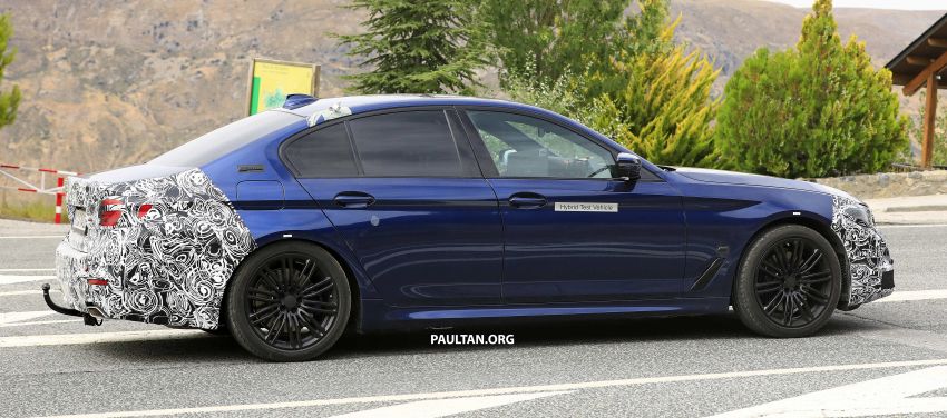 SPIED: G30 BMW 5 Series six-cylinder PHEV on test 1000038