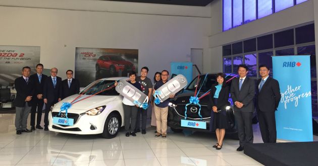 Mazda Malaysia presents new Mazda 2, CX-5 to RHB Investment Bank ‘Trade & Win 3.0’ campaign winners