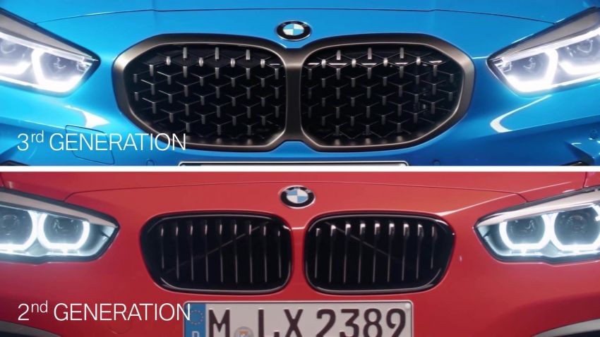 F40 BMW 1 Series compared against previous F20 gen 1001879